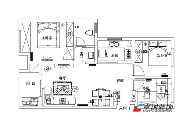 琥珀瑞安家園現(xiàn)代簡約裝修案例